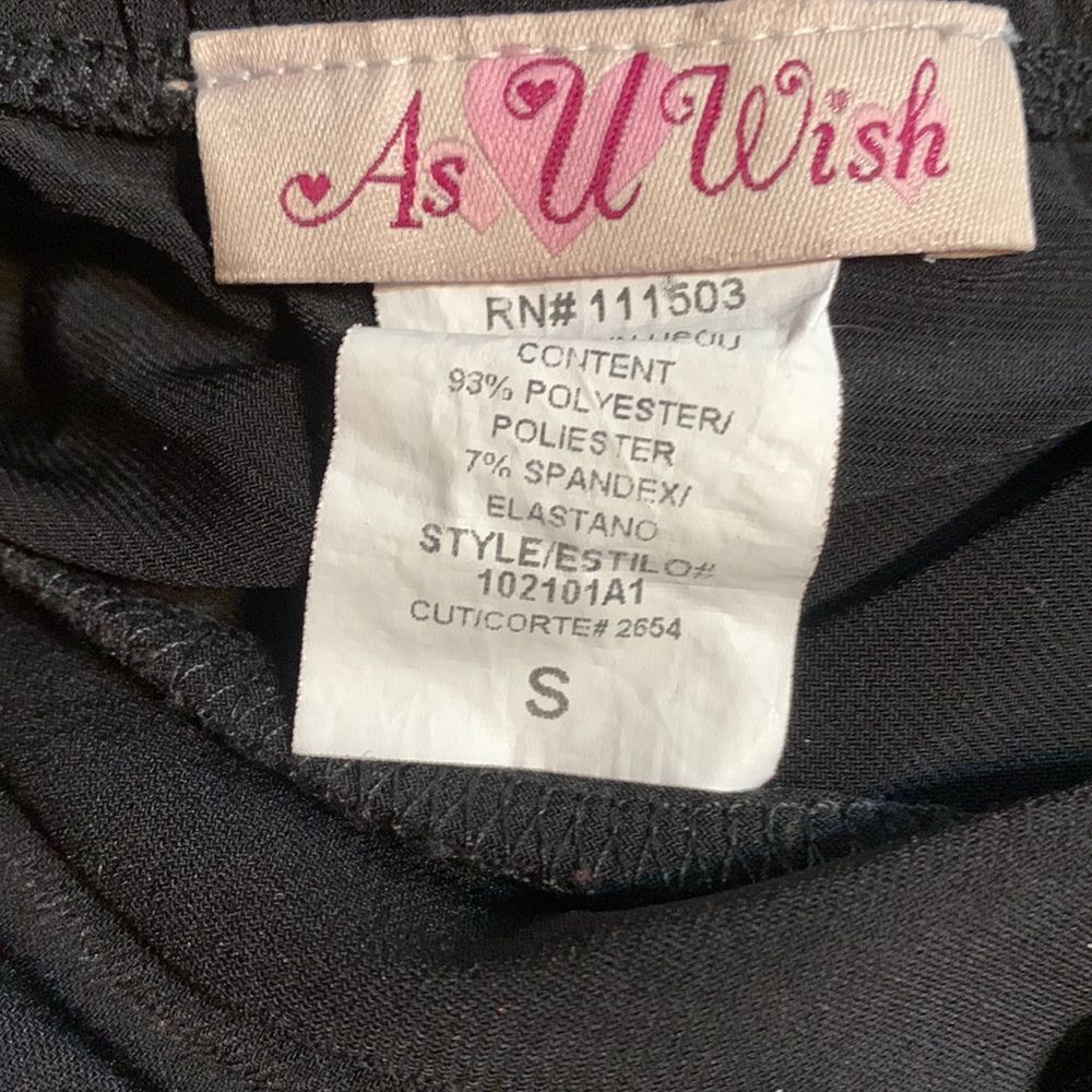 As U Wish Black Halter Mini Dress Small - Picture 4 of 4